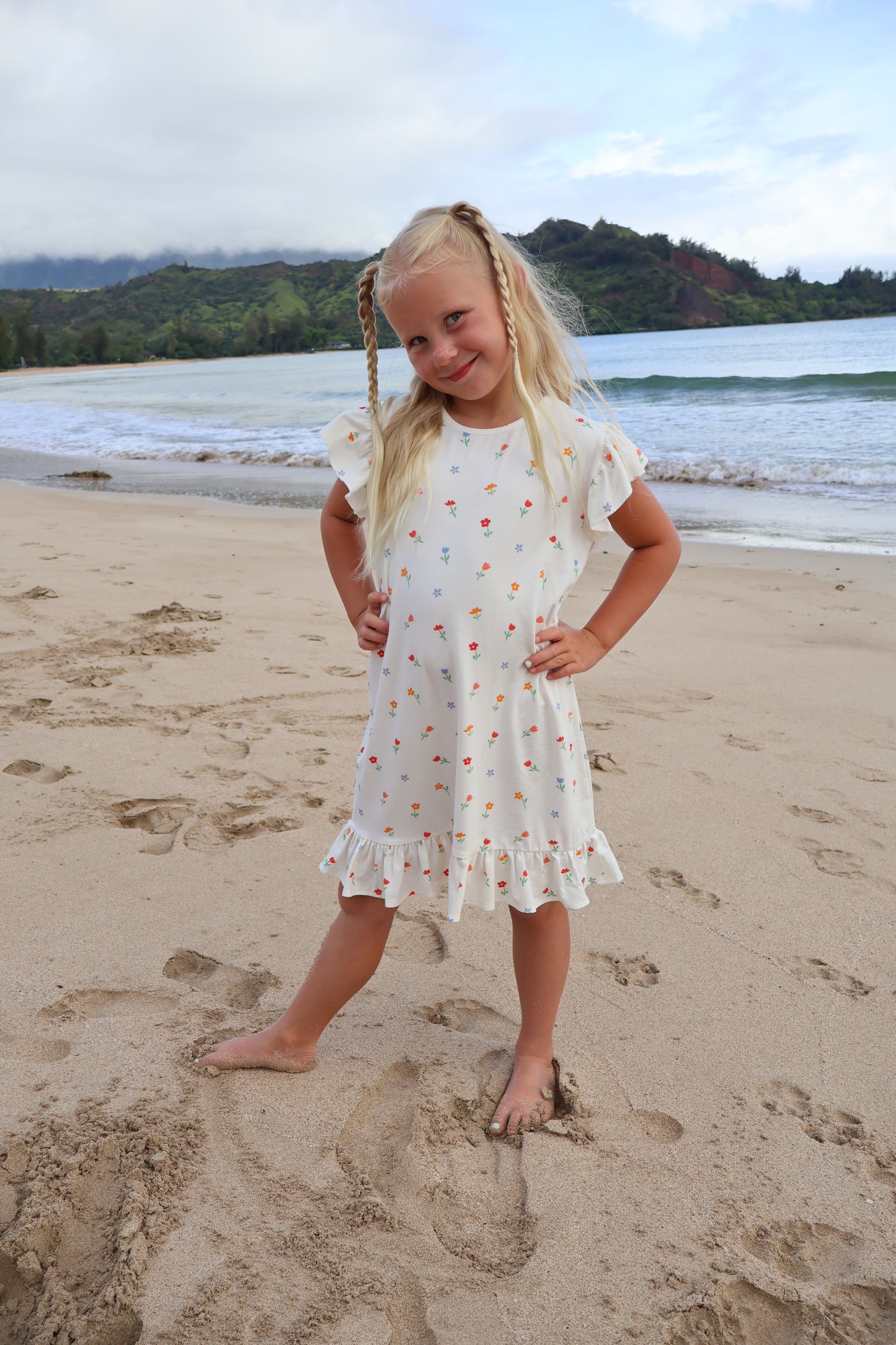 Oakley Dress- WHITE FLORAL