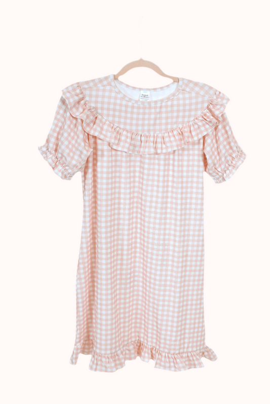 Nellie Jo Dress- CLASSIC PINK GINGHAM