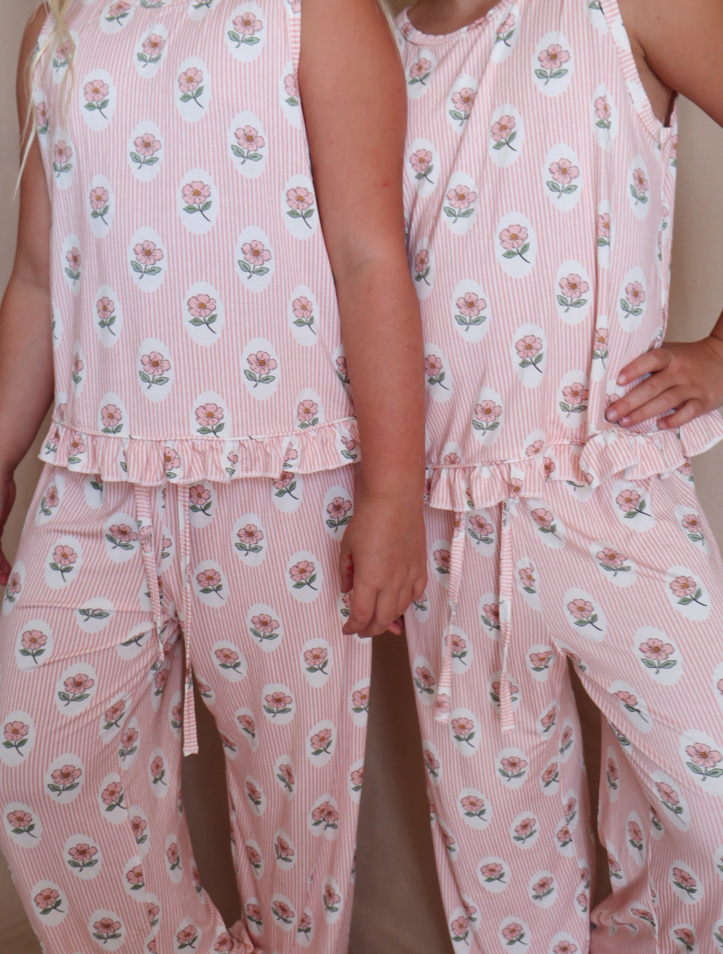Petal Stripe Girls Two Piece Set
