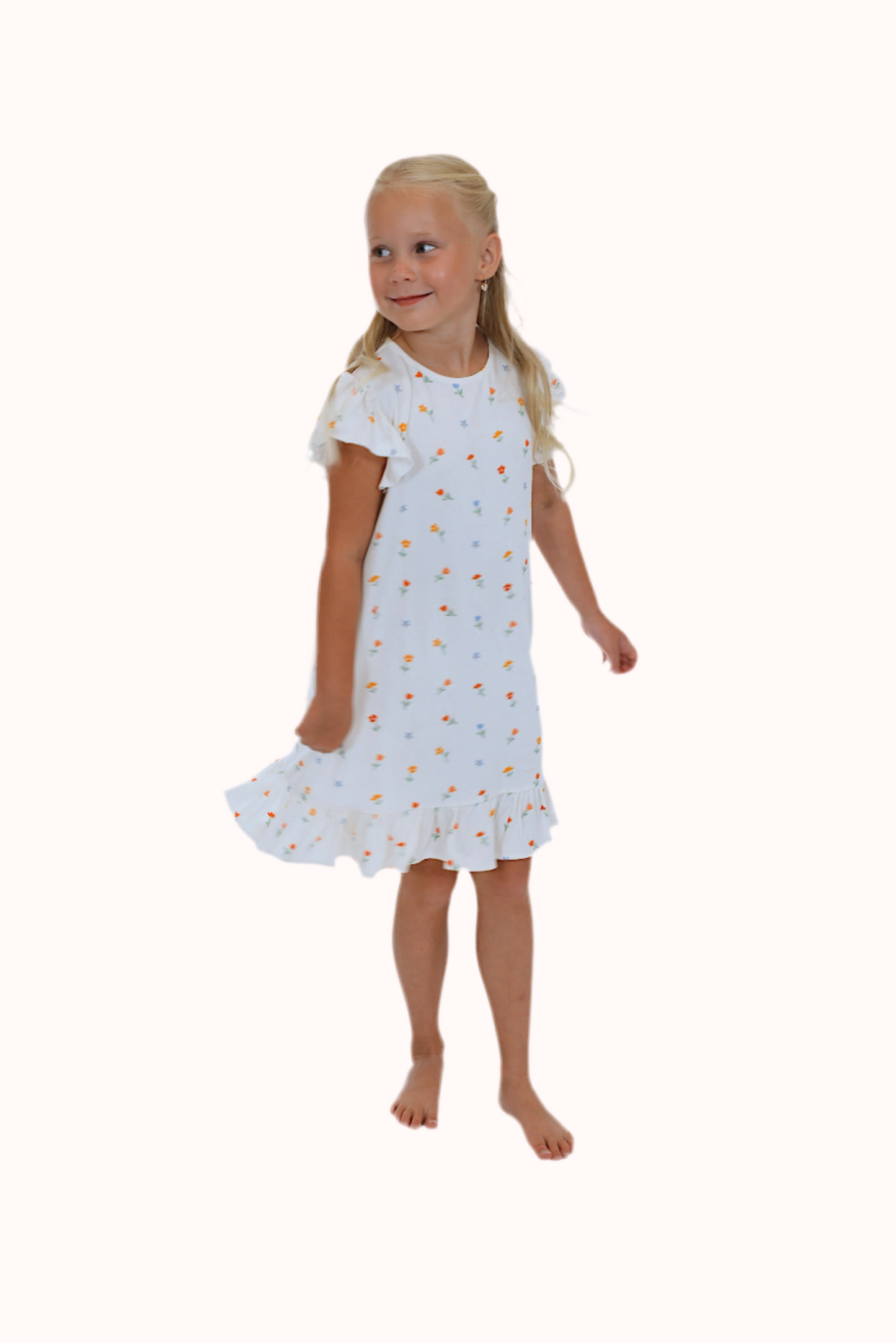 Oakley Dress- WHITE FLORAL