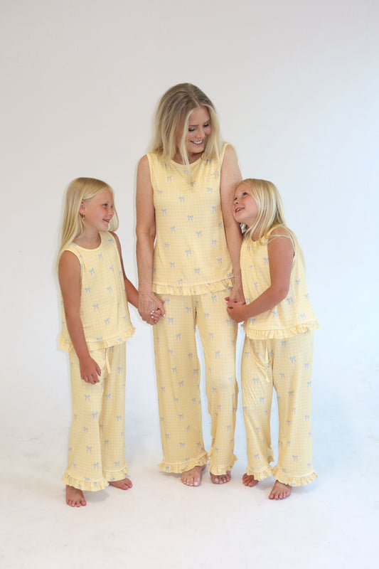 Women’s Yellow Bow Two Piece