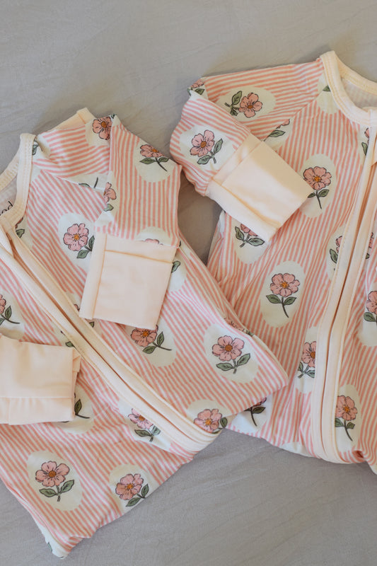 Petal Stripe Onesie