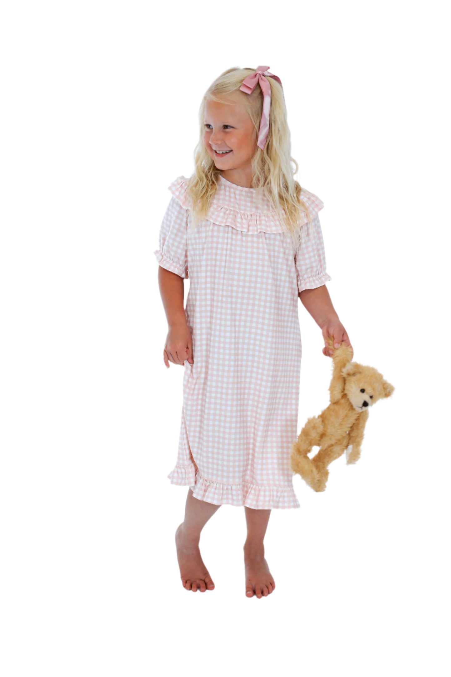 Nellie Jo Dress- CLASSIC PINK GINGHAM