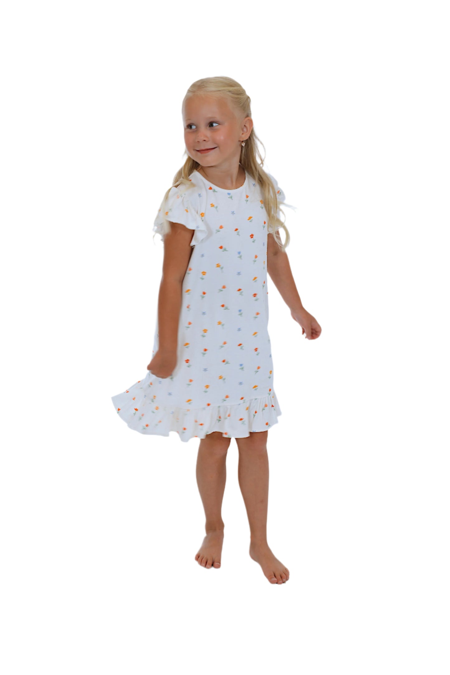 Oakley Dress- WHITE FLORAL