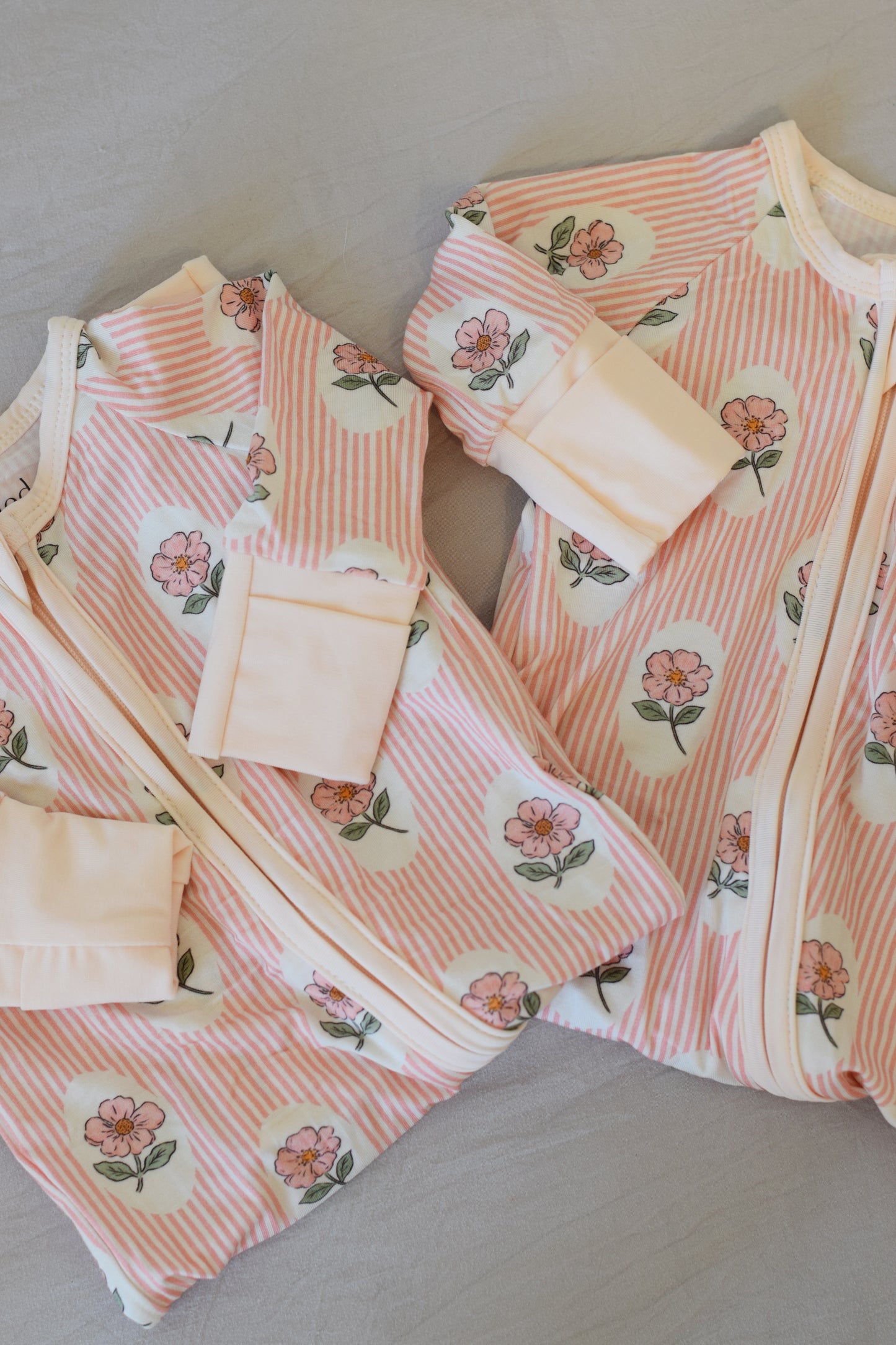 Petal Stripe Onesie