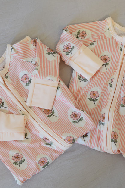 Petal Stripe Onesie
