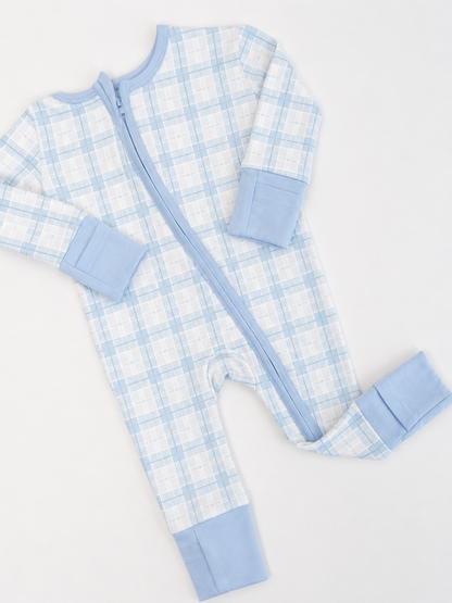 Icy Tartan Holiday Onesie | PREORDER