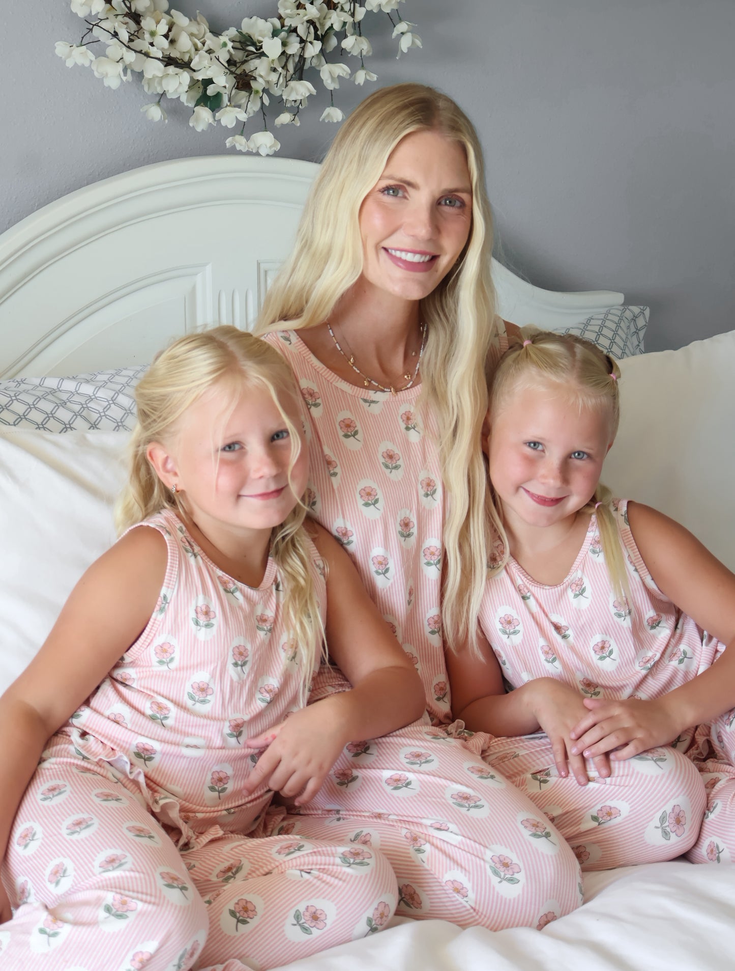Petal Stripe Women’s Two Piece Set