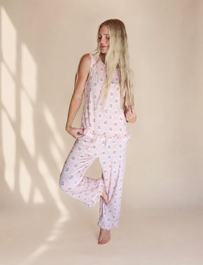 Petal Stripe Women’s Two Piece Set