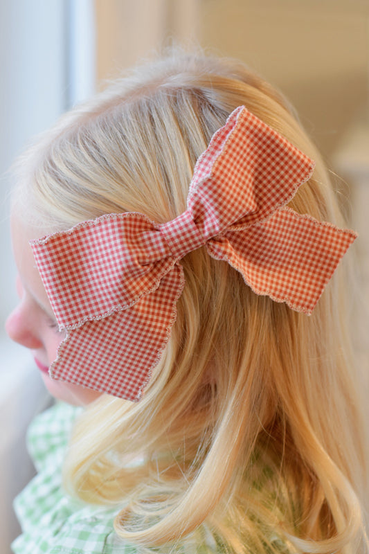Scalloped Red Gingham