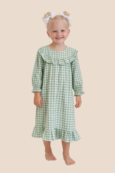 Sage Green Gingham – Freckledandco