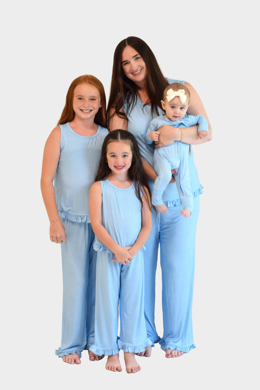 Women’s Blue Dot Two Piece Set