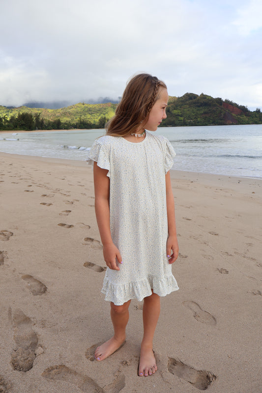Oakley Dress- DAINTY BLUE FLORAL