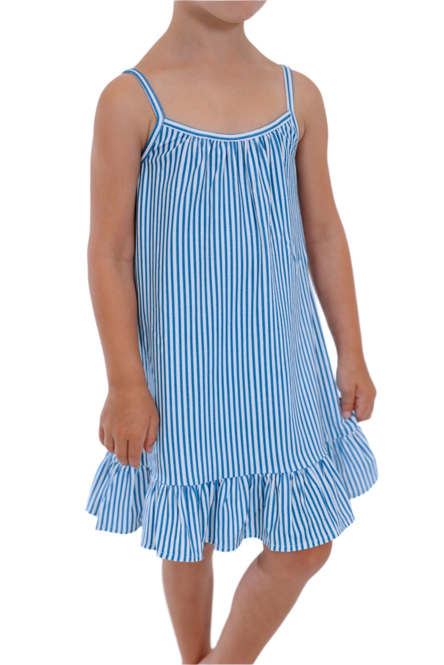 WARNER DRESS BLUE STRIPE