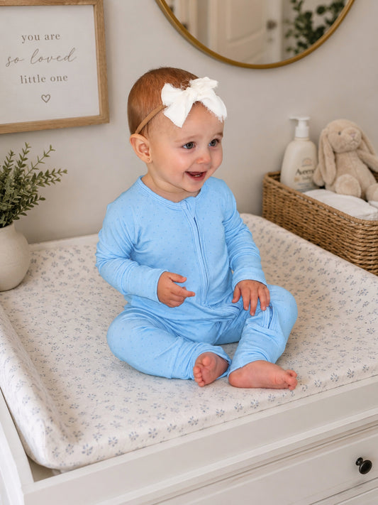 Blue Dot Baby Onesie
